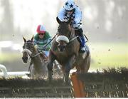 22 January 2009; Ready To Rocknroll, with Paddy Flood up, jump the last on their way to winning the Ballyhane Stud Maiden Hurdle. Gowran Park, Co. Kilkenny. Picture credit: Matt Browne / SPORTSFILE