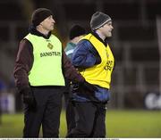 17 January 2009; Cavan manager Tommy Carr, left, and selector Peter Reilly. Gaelic Life Dr. McKenna Cup, Section C, Round 3, Cavan v Armagh, Breffni Park, Cavan. Picture credit: Oliver McVeigh / SPORTSFILE