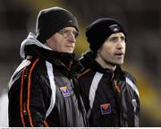 17 January 2009; Armagh manager Peter McDonnell, left, and his assistant Denis Holywood. Gaelic Life Dr. McKenna Cup, Section C, Round 3, Cavan v Armagh, Breffni Park, Cavan. Picture credit: Oliver McVeigh / SPORTSFILE