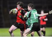 22 January 2009; Jack Lynch, Down, in action against James Kielt, Queens. Gaelic Life Dr. McKenna Cup Semi-Final, Queens v Down, Pairc Esler, Newry, Co. Down. Picture credit: Oliver McVeigh / SPORTSFILE