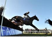 23 January 2009; Mansony, with Davy Russell up, clears the last 'first time around' on the way to winning the Normans Grove Steeplechase. Fairyhouse Racecourse, Ratoath, Co. Meath. Picture credit: Brian Lawless / SPORTSFILE