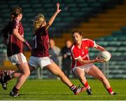 15 August 2015; Ciara O'Sullivan, Cork, in action against Sinead Burke, Galway. TG4 Ladies Football All-Ireland Senior Championship, Quarter-Final, Cork v Galway, Gaelic Grounds, Limerick. Picture credit: Seb Daly / SPORTSFILE
