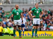 15 August 2015; Dan Tuohy, left, and Devin Toner, Ireland. Rugby World Cup Warm-Up Match. Ireland v Scotland. Aviva Stadium, Lansdowne Road, Dublin. Picture credit: Ramsey Cardy / SPORTSFILE