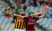 16 August 2015; Brian Concannon, Galway, in action against Tommy Walsh, Kilkenny. Electric Ireland GAA Hurling All-Ireland Minor Championship, Semi-Final Replay, Kilkenny v Galway. Croke Park, Dublin. Picture credit: Piaras Ó Mídheach / SPORTSFILE
