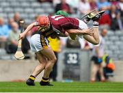 16 August 2015; Thomas Monaghan, Galway, in action against Joe Connolly, Kilkenny. Electric Ireland GAA Hurling All-Ireland Minor Championship, Semi-Final Replay, Kilkenny v Galway. Croke Park, Dublin. Picture credit: David Maher / SPORTSFILE