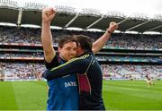 16 August 2015; Galway manager Jeffrey Lynskey celebrates victory. Electric Ireland GAA Hurling All-Ireland Minor Championship, Semi-Final Replay, Kilkenny v Galway. Croke Park, Dublin. Picture credit: Ray McManus / SPORTSFILE