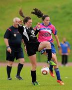 16 August 2015; Action from the U15 and O11 Girls Outdoor Soccer between Emo Rath, Co. Laois, and Cashel Rosegreen, Co. Tipperary. HSE National Community Games Festival, Weekend 1. Athlone IT, Athlone, Co. Westmeath. Picture credit: Seb Daly / SPORTSFILE