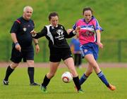16 August 2015; Action from the U15 and O11 Girls Outdoor Soccer between Emo Rath, Co. Laois, and Cashel Rosegreen, Co. Tipperary. HSE National Community Games Festival, Weekend 1. Athlone IT, Athlone, Co. Westmeath. Picture credit: Seb Daly / SPORTSFILE