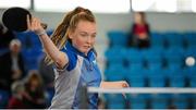 16 August 2015; Erin Pyper, Rameton, Co. Donegal, in action during the U16 and O13 Girls Table Tennis. HSE National Community Games Festival, Weekend 1. Athlone IT, Athlone, Co. Westmeath. Picture credit: Seb Daly / SPORTSFILE