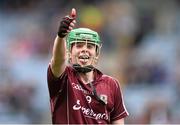 16 August 2015; Jack Kenny, Galway, celebrates at the end of the game. Electric Ireland GAA Hurling All-Ireland Minor Championship, Semi-Final Replay, Kilkenny v Galway. Croke Park, Dublin. Picture credit: David Maher / SPORTSFILE