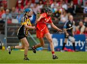 16 August 2015; Orla Cotter, Cork, is chased by Claire Phelan, Kilkenny. Liberty Insurance All Ireland Senior Camogie Championship, Semi-Final, Cork v Kilkenny. Walsh Park, Waterford. Picture credit: Sam Barnes / SPORTSFILE