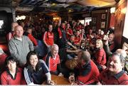 24 January 2009; Munster supporters at Trevor Brennan bar after the game was postponed untill 2pm tomorrow Sunday the 25th. Heineken Cup, Pool 1, Round 6, Montauban v Munster, Parc de Sapiac, Montauban, France. Picture credit: Matt Browne / SPORTSFILE