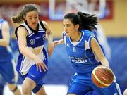 24 January 2009; Erica Walsh, Waterford Wildcats, in action against Emily Brick, Glanmire. Women's U20 National Cup Final, Glanmire, Cork v Waterford Wildcats, Waterford, National Basketball Arena, Tallaght. Picture credit: Brendan Moran / SPORTSFILE