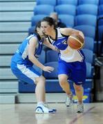 24 January 2009; Aine McKenna, Glanmire, in action against Erica Walsh, Waterford Wildcats. Women's U20 National Cup Final, Glanmire, Cork v Waterford Wildcats, Waterford, National Basketball Arena, Tallaght. Picture credit: Brendan Moran / SPORTSFILE