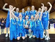 24 January 2009; The Waterford Wildcats team celebrate with the cup after the game. Women's U20 National Cup Final, Glanmire, Cork v Waterford Wildcats, Waterford, National Basketball Arena, Tallaght. Picture credit: Brendan Moran / SPORTSFILE