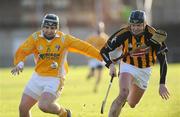 25 January 2009; Paddy Doherty, Antrim, in action against Jackie Tyrrell, Kilkenny. Walsh Cup Semi-Final, Antrim v Kilkenny, Casement Park, Belfast, Co. Antrim. Picture credit: Oliver McVeigh / SPORTSFILE