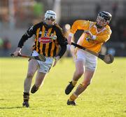 25 January 2009; Michael Grace, Kilkenny, in action against Conor McKinley, Antrim. Walsh Cup Semi-Final, Antrim v Kilkenny, Casement Park, Belfast, Co. Antrim. Picture credit: Oliver McVeigh / SPORTSFILE