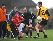 25 January 2009; Padraig Rath, Louth, in action against Kevin Leahy, DCU. O'Byrne Cup Final, Louth v DCU, O'Raghallaighs GAA Ground, Drogheda, Co. Louth. Photo by Sportsfile