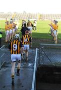 25 January 2009; All Ireland Champions Kilkenny receive a guard of honour on to the field. Walsh Cup Semi-Final, Antrim v Kilkenny, Casement Park, Belfast, Co. Antrim. Picture credit: Oliver McVeigh / SPORTSFILE