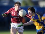 25 January 2009; Niall Coyne, Galway, in action against Fintan Cregg, Roscommon. FBD League Final, Galway v Roscommon, Tuam Stadium, Tuam, Co. Galway. Picture credit: Ray Ryan / SPORTSFILE