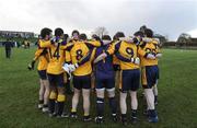 25 January 2009; The DCU team huddle before the start of the game. O'Byrne Cup Final, Louth v DCU, O'Raghallaighs GAA Ground, Drogheda, Co. Louth. Photo by Sportsfile