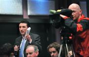 26 January 2009; RTE's Pascal Sheehy posing questions during the press conference. Maryborough Hotel and Spa, Cork. Picture credit: David Maher / SPORTSFILE