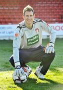 28 January 2009; St. Patrick's Athletic unveil new signing Gary Rogers. Richmond Park, Dublin. Picture credit: Diarmuid Greene / SPORTSFILE