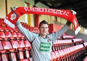 28 January 2009; St. Patrick's Athletic unveil new signing Gary Rogers. Richmond Park, Dublin. Picture credit: Diarmuid Greene / SPORTSFILE