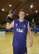 27 January 2009; Presentation Brothers College captain Ronan O'Sullivan celebrates with the cup. Boys U16 C Final, Presentation College, Cork v St. Columbus, Derry, National Basketball Arena, Tallaght, Co. Dublin. Photo by Sportsfile