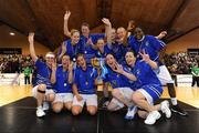 25 January 2009; Team Montenotte Hotel, Glanmire, celebrate with the cup after defeating Wildcats. Women's SL Cup Final, Bausch & Lomb Wildcats, Waterford, v Team Montenotte Hotel, Glanmire, Cork, National Basketball Arena, Tallaght. Picture credit: Brendan Moran / SPORTSFILE