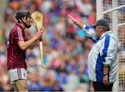 16 August 2015; Pádraig Mannion, Galway, remonstrates with an umpire before a '65 metre free decision was overturned. GAA Hurling All-Ireland Senior Championship, Semi-Final, Tipperary v Galway. Croke Park, Dublin. Picture credit: Piaras Ó Mídheach / SPORTSFILE