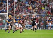 16 August 2015; Action from the Cumann na mBunscol INTO Respect Exhibition Go Games 2015 at Tipperary v Galway - GAA Hurling All-Ireland Senior Championship Semi-Final. Croke Park, Dublin. Picture credit: Ray McManus / SPORTSFILE