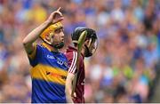 16 August 2015; Lar Corbett, Tipperary, looks for a '65 metre free that was given by an umpire and then over-ruled by referee Barry Kelly. GAA Hurling All-Ireland Senior Championship, Semi-Final, Tipperary v Galway. Croke Park, Dublin. Picture credit: Piaras Ó Mídheach / SPORTSFILE