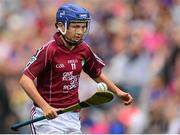 16 August 2015; Daniel Treen, from Garranbane NS, Dungarvam, Waterford, representing Galway during the Cumann na mBunscol INTO Respect Exhibition Go Games 2015 at Tipperary v Galway - GAA Hurling All-Ireland Senior Championship Semi-Final. Croke Park, Dublin. Picture credit: Piaras Ó Mídheach / SPORTSFILE