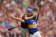 16 August 2015; Cyril Donnellan, Galway, in action against Cathal Barrett, Tipperary. GAA Hurling All-Ireland Senior Championship, Semi-Final, Tipperary v Galway. Croke Park, Dublin. Picture credit: Tomas Greally / SPORTSFILE