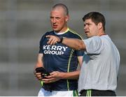 17 August 2015; Kerry manager Eamonn Fitzmaurice speaks with Kieran Donaghy during squad training. Fitzgerald Stadium, Killarney, Co. Kerry. Picture credit: Ramsey Cardy / SPORTSFILE