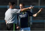 17 August 2015; Kerry manager Eamonn Fitzmaurice speaks with Colm Cooper during squad training. Fitzgerald Stadium, Killarney, Co. Kerry. Picture credit: Ramsey Cardy / SPORTSFILE