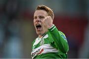 17 August 2015; Danny North, Shamrock Rovers, celebrates after scoring his side's second goal. SSE Airtricity League Premier Division, Shamrock Rovers v Cork City. Tallaght Stadium, Tallaght, Co. Dublin. Picture credit: David Maher / SPORTSFILE