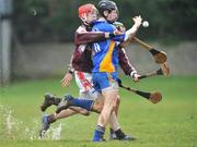 21 January 2009; Michael Russell, Thurles CBS, in action against Willie Ryan, Our Lady's. Templemore - Munster Colleges Harty Cup, Thurles CBS v Our Lady's, The Ragg, Co. Tipperary. Picture credit: David Maher / SPORTSFILE