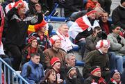 24 January 2009; Ulster supporters react to a missed penalty. Heineken Cup, Pool 4, Round 6, Stade Francais v Ulster Rugby, Stade Jean Bouin, Paris, France. Picture credit: Diarmuid Greene / SPORTSFILE
