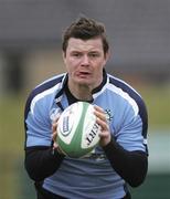 29 January 2009; Ireland's Brian O'Driscoll in action during squad training. University of Limerick, Limerick. Picture credit: Kieran Clancy / SPORTSFILE