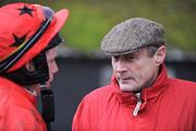 29 January 2009; Owner Stephen Miley, of Afterburn, with jockey Alain Cawley after the Coolmore National Hunt Sires European Breeders Fund Mares Novice Steeplechase. Thurles Racecourse, Thurles, Co. Tipperary. Picture credit: Matt Browne / SPORTSFILE