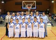 28 January 2009; The St. Joseph’s Abbeyfeale squad. Girls U16 A Final, St. Joseph’s Abbeyfeale, Co. Limerick v Colàiste Ìosagàin, Dublin, National Basketball Arena, Tallaght, Co. Dublin. Picture credit: Brian Lawless / SPORTSFILE