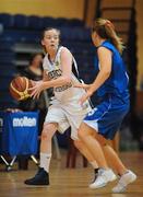 28 January 2009; Melissa Stone, Mercy Waterford, in action against Ailbhe Costello, Calasantius Oranmore. Girls U19 A Final, Calasantius Oranmore, Co. Galway v Mercy Waterford, National Basketball Arena, Tallaght, Co. Dublin. Picture credit: Brian Lawless / SPORTSFILE