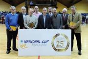 25 January 2009; The St Vincent's team, winners of the inaugural Cup final in 1984. Men's Superleague Cup Final, UCC Demons, Cork v DART Killester, Dublin, National Basketball Arena, Tallaght. Picture credit: Brendan Moran / SPORTSFILE