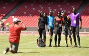 21 August 2015; Keynan athletes have their picture taken ahead of the IAAF World Track & Field Championships at the National Stadium, Beijing, China. Picture credit: Stephen McCarthy / SPORTSFILE