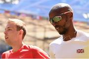 21 August 2015; Athletes Mo Farah of Great Britain and Galen Rupp of the United States, left, ahead of the IAAF World Track & Field Championships at the National Stadium, Beijing, China. Picture credit: Stephen McCarthy / SPORTSFILE