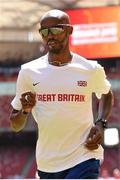 21 August 2015; Great Britain's Mo Farah ahead of the IAAF World Track & Field Championships at the National Stadium, Beijing, China. Picture credit: Stephen McCarthy / SPORTSFILE