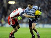 31 January 2009; Jason Sherlock, Dublin, in action against Justin McMahon, Tyrone. Allianz National Football League, Division 1, Round 1, Dublin v Tyrone, Croke Park, Dublin. Picture credit: Oliver McVeigh / SPORTSFILE