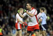 31 January 2009; Ryan McMenamin, Tyrone, celebrates at the final whistle. Allianz National Football League, Division 1, Round 1, Dublin v Tyrone, Croke Park, Dublin. Picture credit: Oliver McVeigh / SPORTSFILE